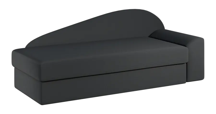 MELISA válenda celočalouněná, provedení pravé, látka BEST 06 - látka tmavě šedý melír